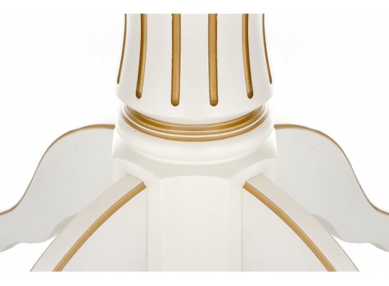 Деревянный стол Павия молочный / золото патина в Каменске-Уральском