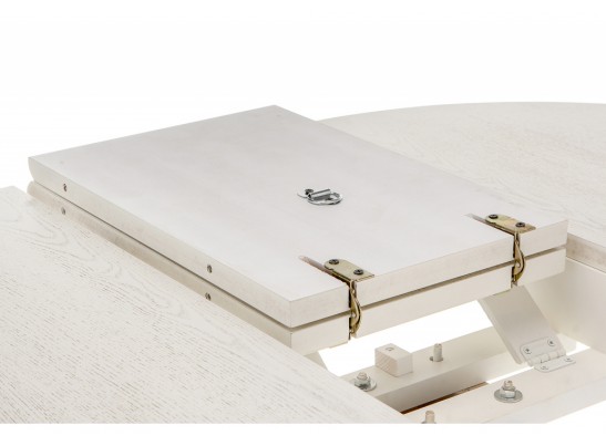 Деревянный стол Павия молочный / золото патина в Каменске-Уральском