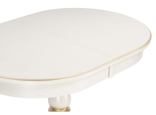 Деревянный стол Сайрус слоновая кость / золото в Каменске-Уральском