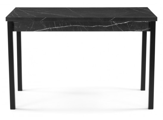 Деревянный стол Оригон 120(160)х70 файерстоун / черный матовый в Каменске-Уральском