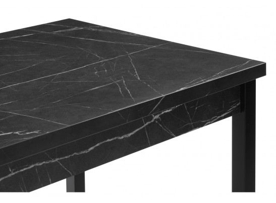 Деревянный стол Оригон 120(160)х70 файерстоун / черный матовый в Каменске-Уральском