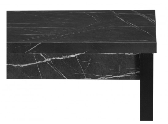 Деревянный стол Оригон 120(160)х70 файерстоун / черный матовый в Каменске-Уральском