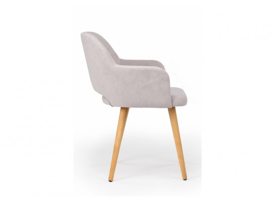 Деревянный стул Эолин 360 светло-серый (glory 36) / светлое дерево в Каменске-Уральском