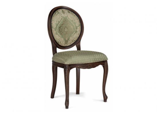 Деревянный стул Инои ткань soprano nefrit / ромб / миланский орех старение в Каменске-Уральском