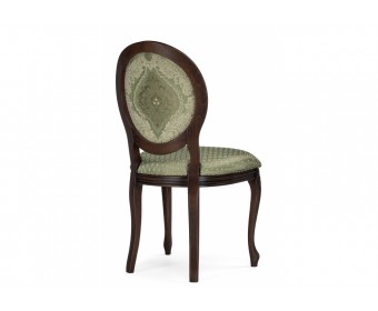 Деревянный стул Инои ткань soprano nefrit / ромб / миланский орех старение