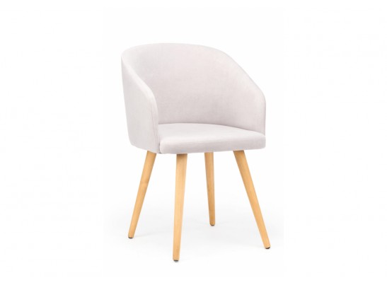 Деревянный стул Монер светло-серый (glory 36) / светлое дерево в Каменске-Уральском