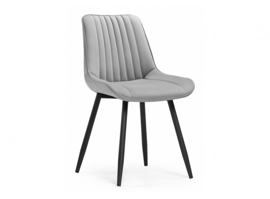 Комплект стульев Вейв 4 шт светло-серый / черный в Каменске-Уральском