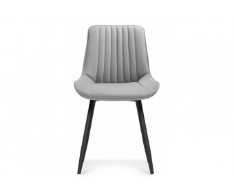 Комплект стульев Вейв 4 шт светло-серый / черный
