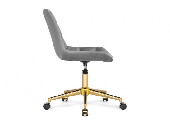 Компьютерное кресло Честер темно-серый / золото в Каменске-Уральском