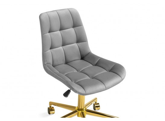 Компьютерное кресло Честер темно-серый / золото в Каменске-Уральском