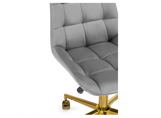 Компьютерное кресло Честер темно-серый / золото в Каменске-Уральском