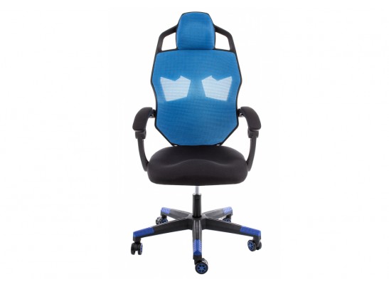 Компьютерное кресло Knight черное / голубое в Каменске-Уральском