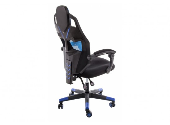 Компьютерное кресло Knight черное / голубое в Каменске-Уральском