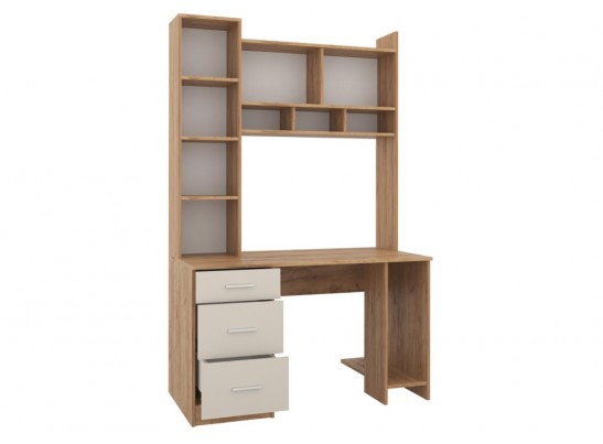 Компьютерный стол Бишоп 5 125х60х197 дуб крафт золотой / кашемир в Каменске-Уральском