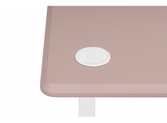 Компьютерный стол Маркос 120х75 розовый / белый в Каменске-Уральском