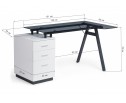 Компьютерный стол Torvi white / black в Каменске-Уральском
