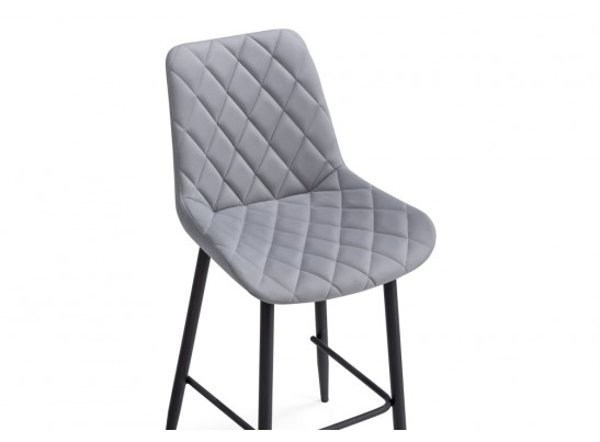 Полубарный стул Баодин Б/К светло-серый / черный в Каменске-Уральском