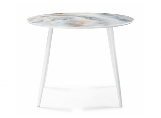 Стеклянный стол Кловис кианит / белый в Каменске-Уральском