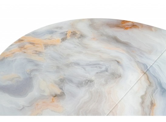 Стеклянный стол Кловис кианит / белый в Каменске-Уральском