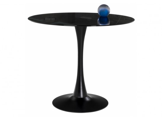 Стеклянный стол Tulip 90x74 black glass в Каменске-Уральском