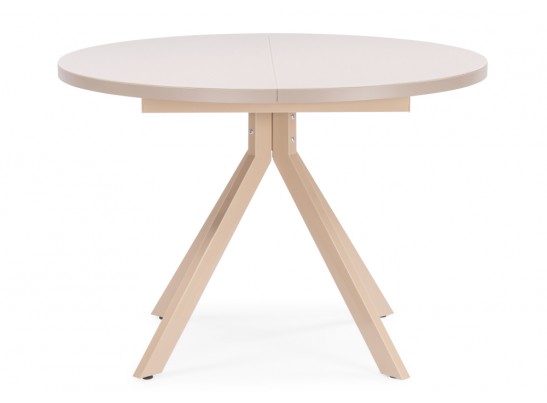 Стеклянный стол Веллор 110(145)х110х78 капучино в Каменске-Уральском