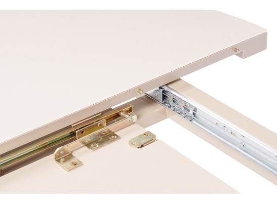 Стеклянный стол Веллор 110(145)х110х78 капучино в Каменске-Уральском