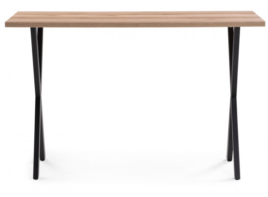 Стол Алеста Лофт 120х60х77 25 мм дуб делано светлый / черный матовый в Каменске-Уральском
