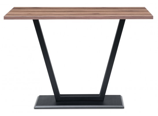 Стол на тумбе Мичиган Лофт 110х70х74 25 мм дуб делано темный / черный матовый в Каменске-Уральском