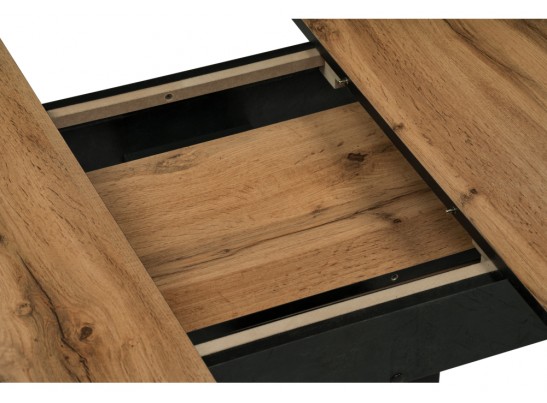 Стол Шен дуб вотан / черный в Каменске-Уральском