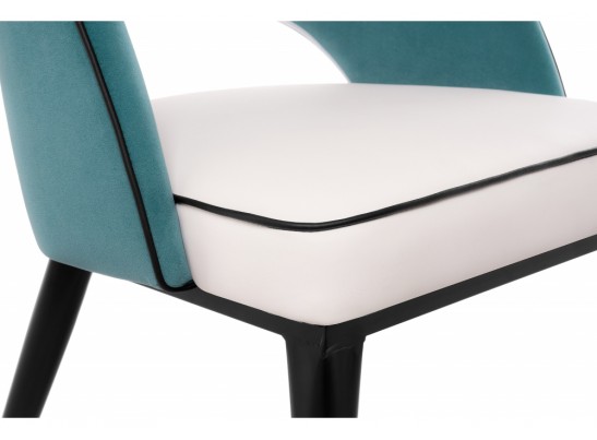 Стул на металлокаркасе Bard white / green в Каменске-Уральском