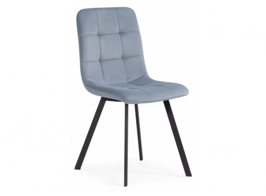 Стул на металлокаркасе Bruk light blue / black в Каменске-Уральском