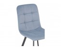 Стул на металлокаркасе Bruk light blue / black в Каменске-Уральском