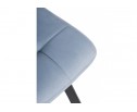 Стул на металлокаркасе Bruk light blue / black в Каменске-Уральском