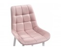 Стул на металлокаркасе Челси велюр розовый / белый в Каменске-Уральском