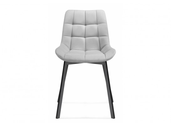 Стул на металлокаркасе Челси черный / светло-серый в Каменске-Уральском