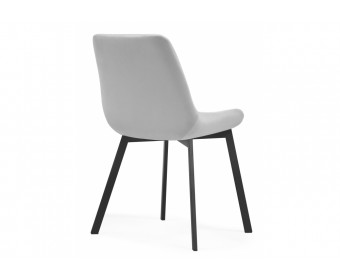 Стул на металлокаркасе Челси черный / светло-серый