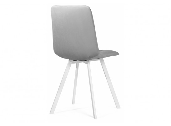 Стул на металлокаркасе Чилли светло-серый / белый каркас в Каменске-Уральском
