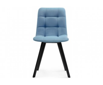 Стул на металлокаркасе Чилли голубой / черный