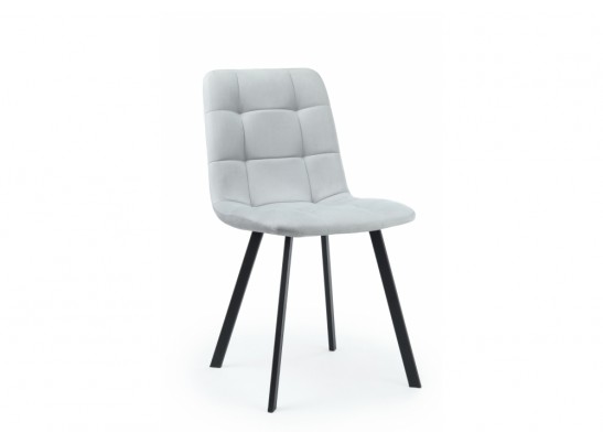 Стул на металлокаркасе Чилли светло-серый / черный в Каменске-Уральском