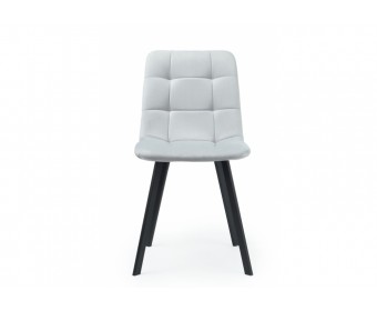 Стул на металлокаркасе Чилли светло-серый / черный