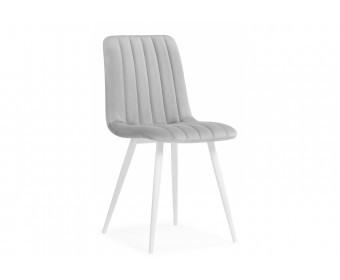 Стул на металлокаркасе Дани светло-серый / белый