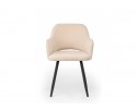 Стул на металлокаркасе Эолин бежевый (glory 03) / черный в Каменске-Уральском