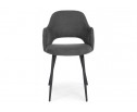 Стул на металлокаркасе Гутрид прошивка ромбы сзади темно-серый / черный в Каменске-Уральском