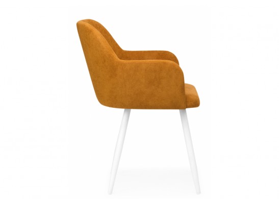 Стул на металлокаркасе Инфини терракота (ocean 015) / белый в Каменске-Уральском