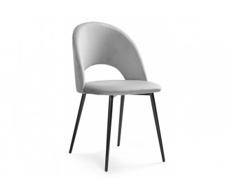 Стул на металлокаркасе Ирре confetti silver серый / черный