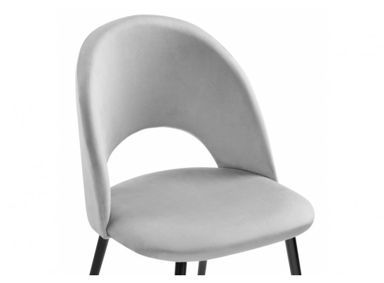 Стул на металлокаркасе Ирре confetti silver серый / черный в Каменске-Уральском
