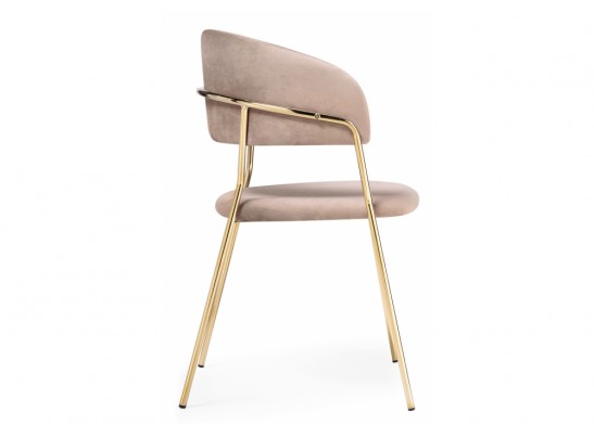 Стул на металлокаркасе Kamelia cappuccino / gold в Каменске-Уральском