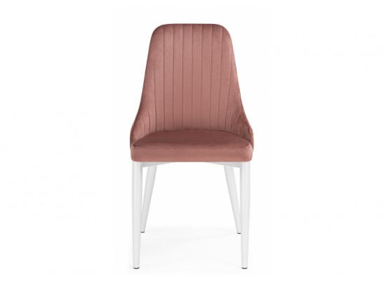 Стул на металлокаркасе Kora dark pink / white в Каменске-Уральском