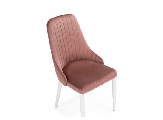 Стул на металлокаркасе Kora dark pink / white в Каменске-Уральском