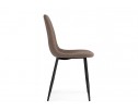 Стул на металлокаркасе Lilu dark brown / black в Каменске-Уральском